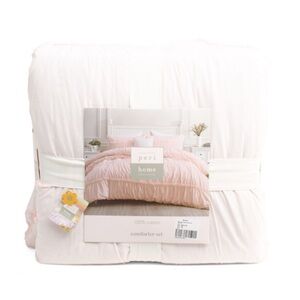 PERI HOME Cotton Eyelet Ruffle Comforter Set